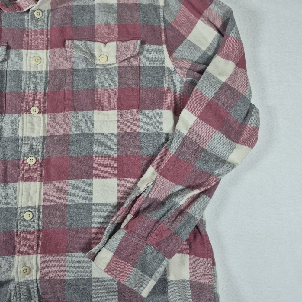 American Eagle Flannel Shirt Mens Large Long Sleeve Plaid "Super Soft" Granola - Picture 4 of 11